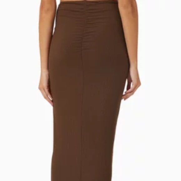 NWT SKIMS Soft Lounge Ruched Long Skirt - size 2X - Picture 3 of 6